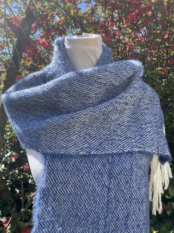 Echarpe laine et pur mohair de chevreau