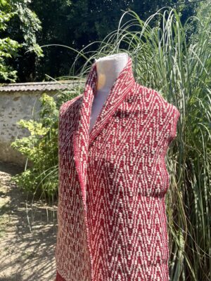 IMG_1018 Echarpe lin shetland et laine