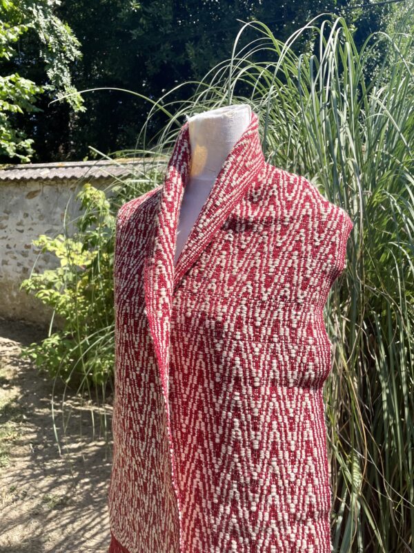 Echarpe lin shetland et laine