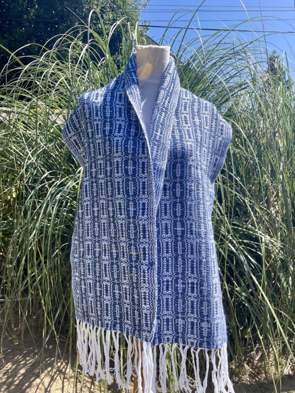 Echarpe coton et mérinos