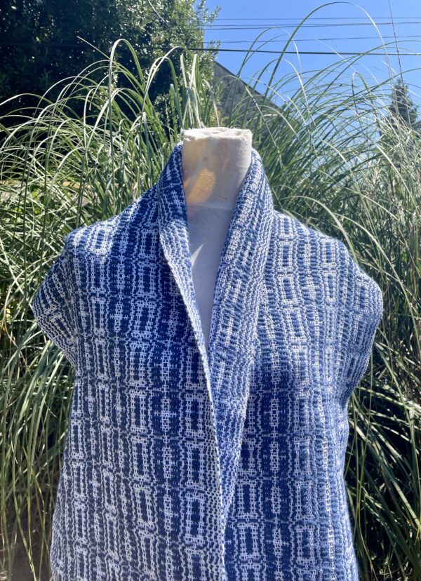 Echarpe coton et mérinos