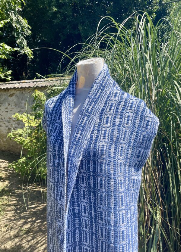 Echarpe coton et mérinos