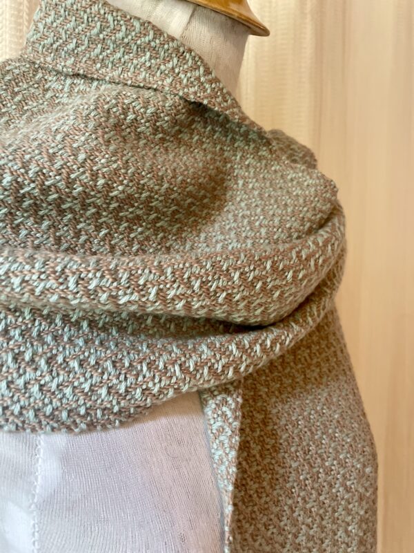IMG_3690 Echarpe laine, coton et yak